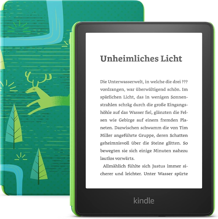 Produktbild Amazon Kindle Paperwhite Kids 2023 (6.80", 16 GB, Juwelenwald)