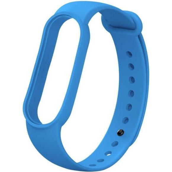MU Classic Fashion Silicone Series Silikon Ersatz Armband (Silikon, Mi Band 7), Uhrenarmband, Blau