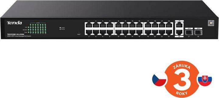 Actual product image Tenda Switch TEG2228P-24-410W (26 ports)