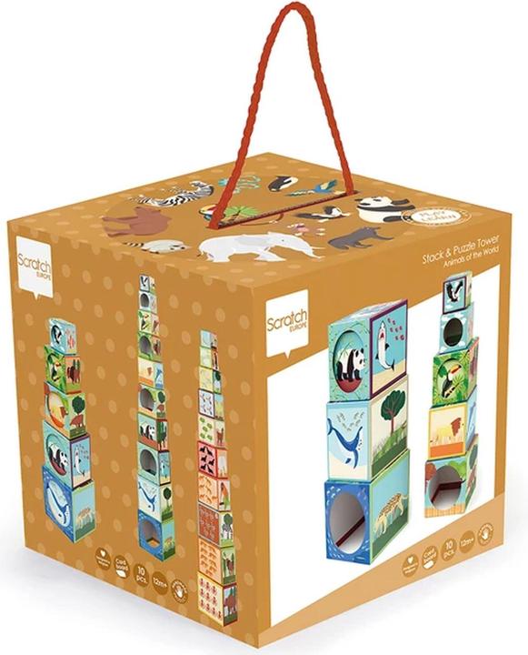 Scratch Stapel Pyramide Zootiere