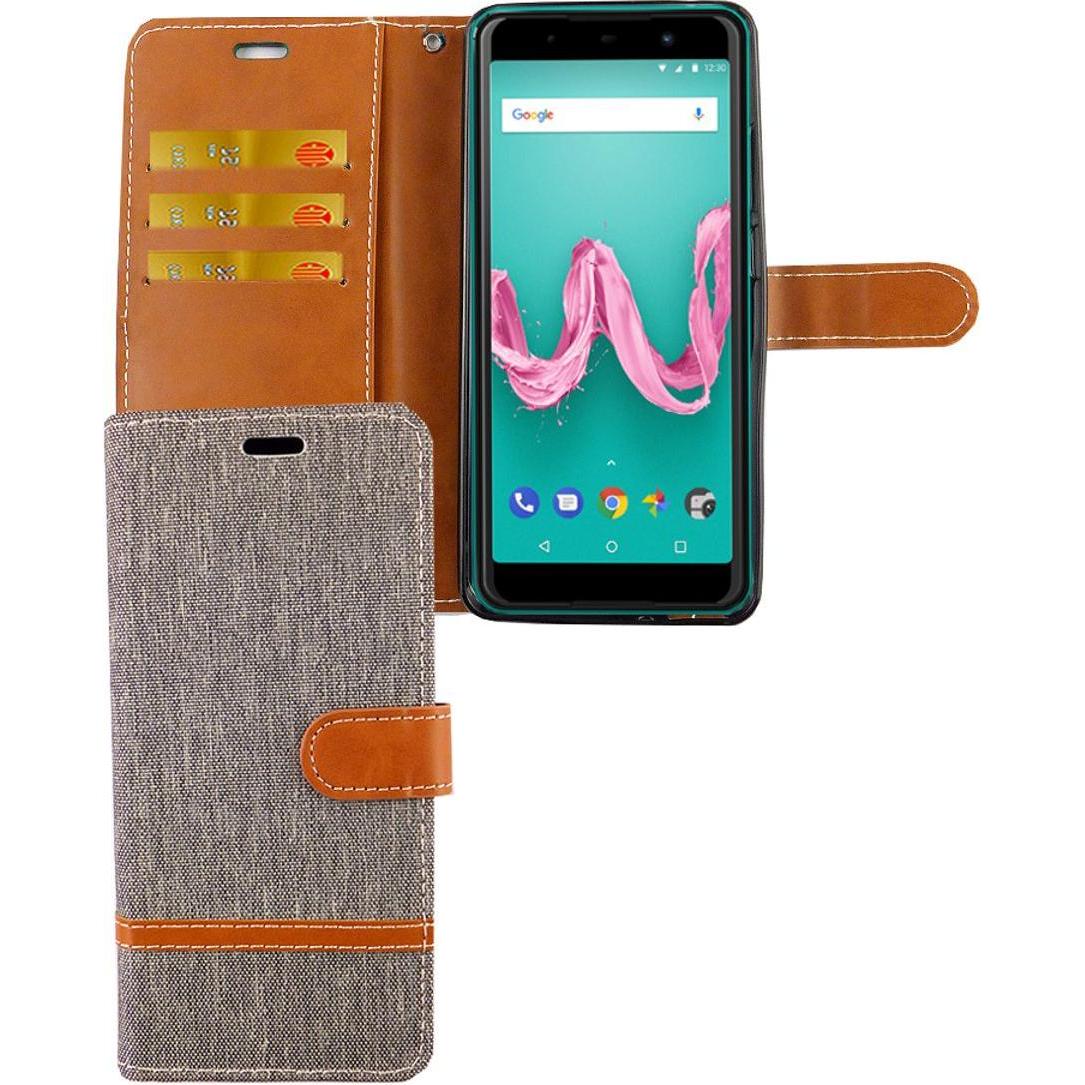 König Design Hülle Handy Schutz für Wiko Lenny 5 Case Cover Tasche Wallet Etui Handyhülle Neu (Wiko Lenny 5), Smartphone...