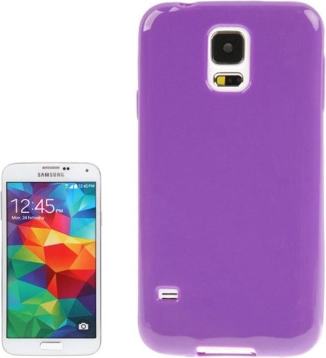 Actual product image König Design Protective cover TPU Case for mobile Samsung Galaxy S5 / S5 Neo Purple / Violet (Samsung Galaxy S5, Samsung Galaxy S5 Neo)