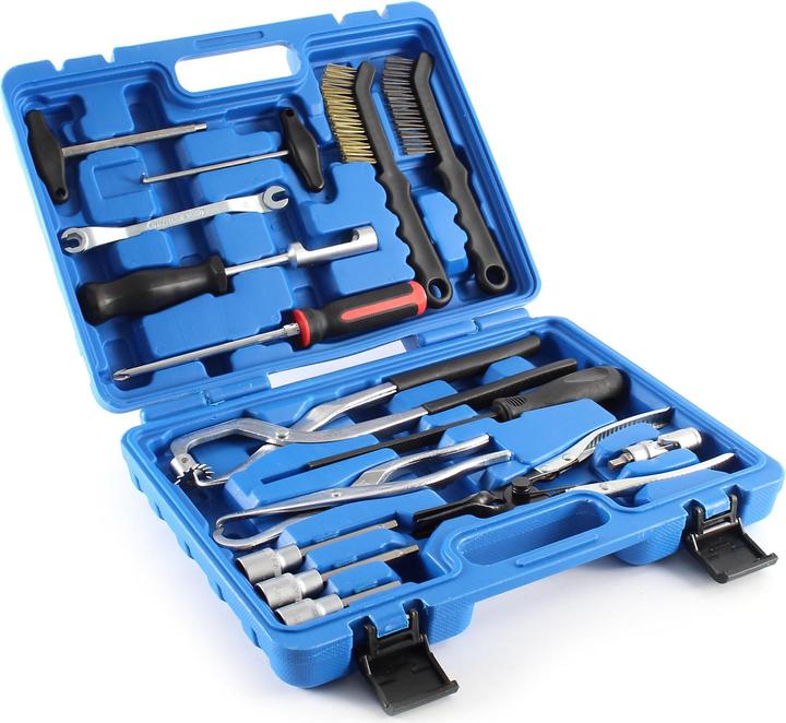 Actual product image XPOtool Brake Drum Tool Kit 15-pcs for Drum Brakes & Wheel Disc Brakes for Mounting & Dismounting