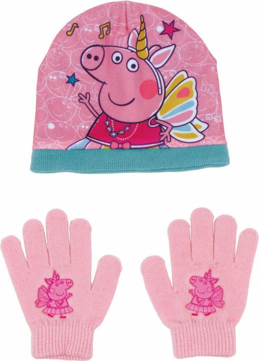 Immagine prodotto Peppa Pig Cappello e guanti rosa in un angolo accogliente