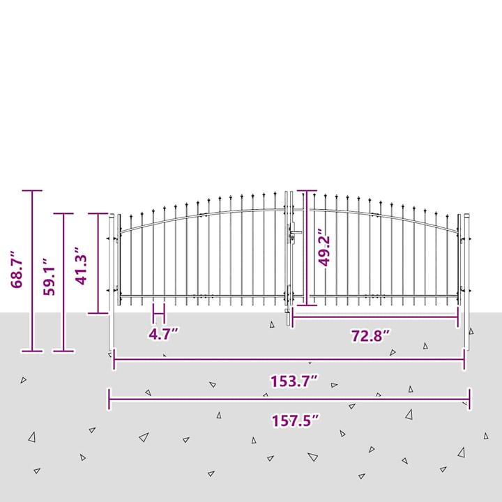 Produktbild vidaXL Modernes Tor