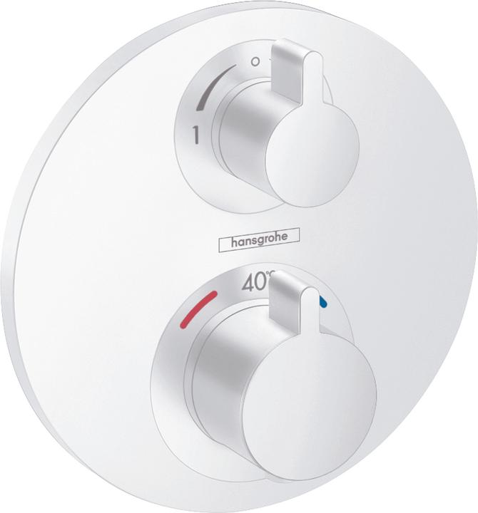 hansgrohe Ecostat S Thermostat Unterputz für 2 Verbraucher (mattweiss)