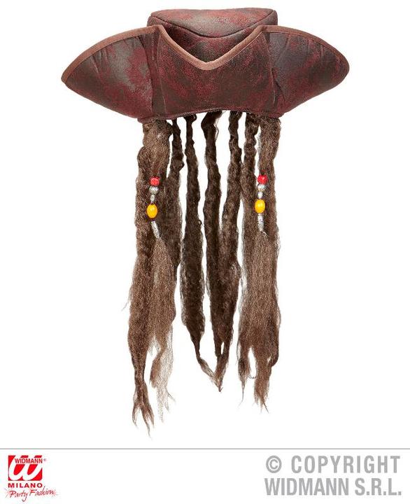 Produktbild Widmann Piraten Dreispitz in Lederoptik mit Haaren