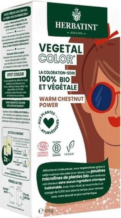 Image du produit Herbatint Végétal Color Bio Warm Chestnut Power 100g