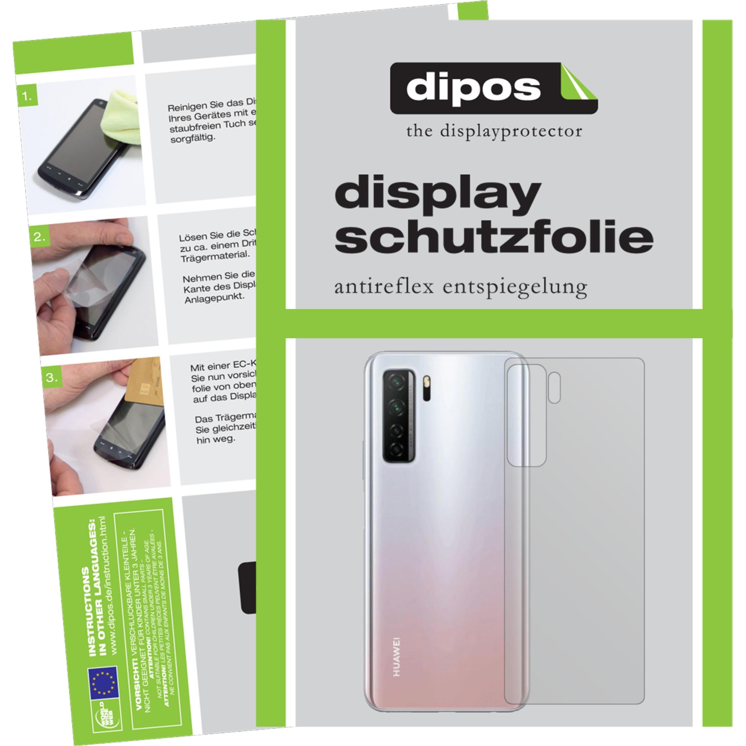 Dipos Displayschutzfolie Antireflex (2 Stück, Huawei Nova 7 SE), Smartphone Schutzfolie, Transparent