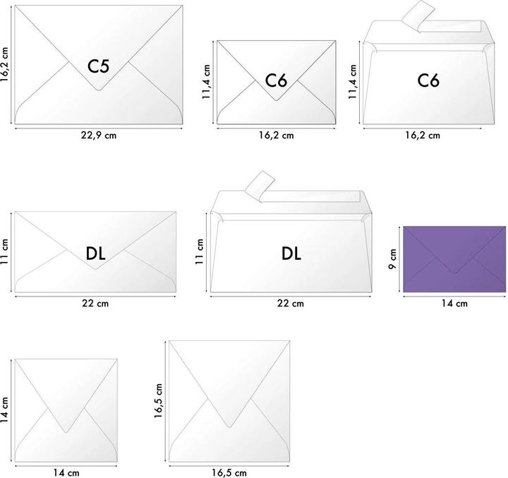 Actual product image Clairefontaine Umschläge (B7, 1x)