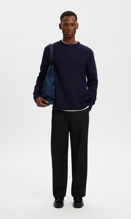 Actual product image Selected Slhcody Ls Knit Relaxed Crew Neck Noos (M)