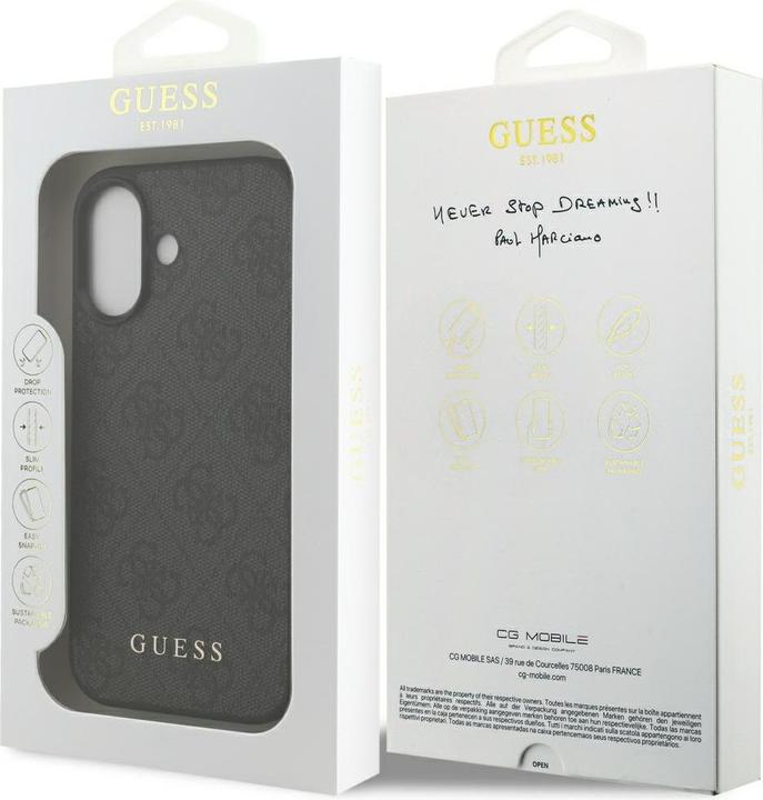 Actual product image Guess - Hardcase 4G Classic (GUHCP17SG4GFGR) - iPhone 17 - Black (Apple iPhone 17)