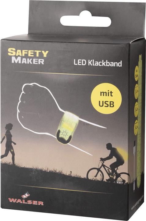 Produktbild SafetyMaker LED Klackband mit USB