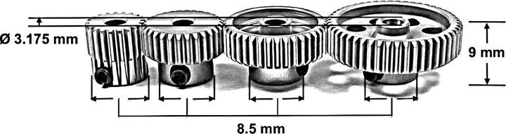 Produktbild Absima Stahl Ritzel 48dp - 27Z