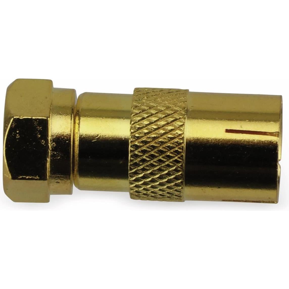 Thumbnail - Eneroid F-Adapter, Stecker/Koaxkupplung, vergoldet, Audio Adapter, Gold