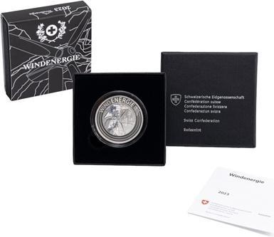 Produktbild Swissmint Silber Windenergie 20 g - fluoreszierend (2023)