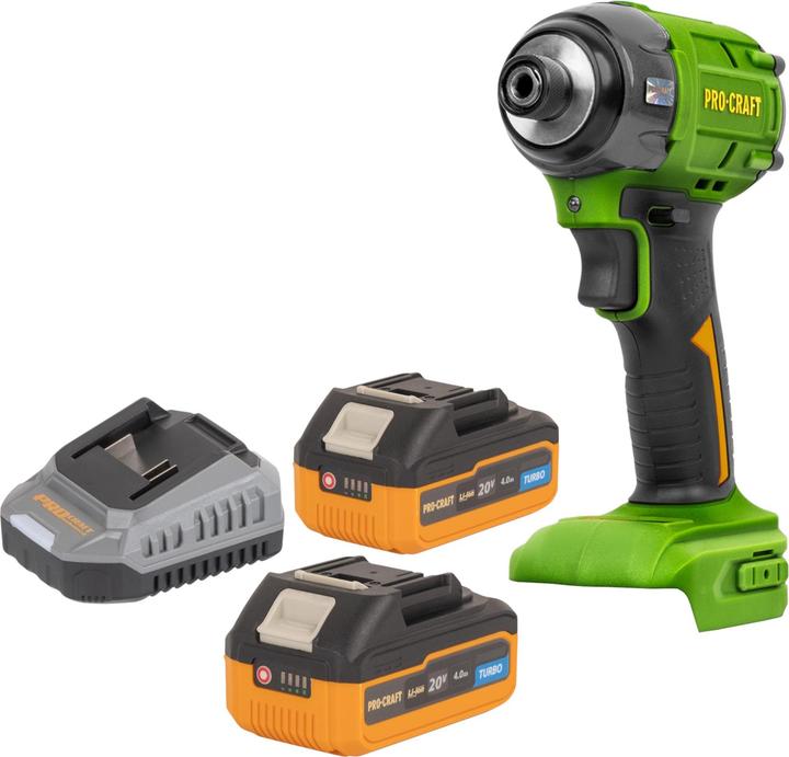 Produktbild Procraft PS22bb Akku Schlagschrauber 20 V 230 Nm 1/2" Brushless + 2x Akku 4,0 Ah + Ladegerät (Schlagschrauber)