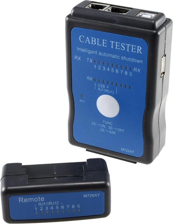 Produktbild Chilitec CAT.5 / CAT.6 + USB Leitungstester, Netzwerk-Kabeltester für RJ45