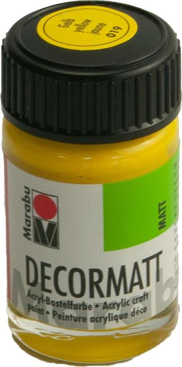 Immagine prodotto Marabu Decormatt acrilico 15 ml in un bicchiere giallo (Giallo, 15 ml)