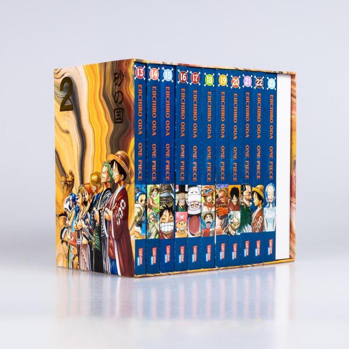 Immagine prodotto One Piece Sammelschuber 2: Alabasta (inklusive Band 13–23) (Tedesco, Eiichiro Oda, Ayumi von Borcke, 2022)