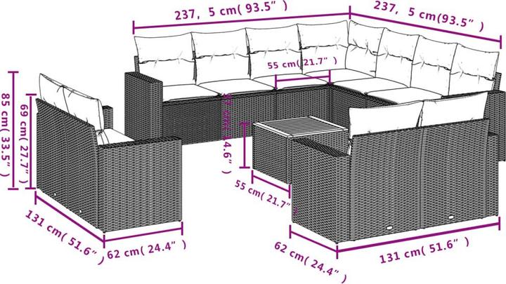 Produktbild vidaXL Mikaela