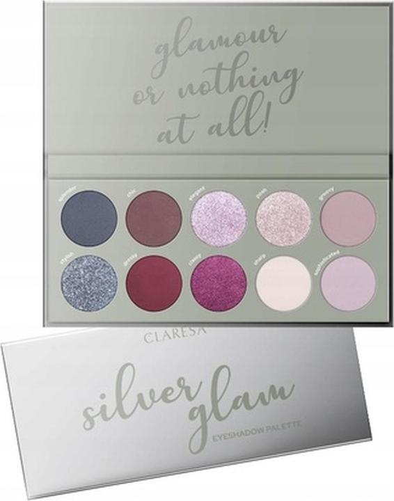 Claresa Silver Glam Lidschattenpalette 12 Gramm