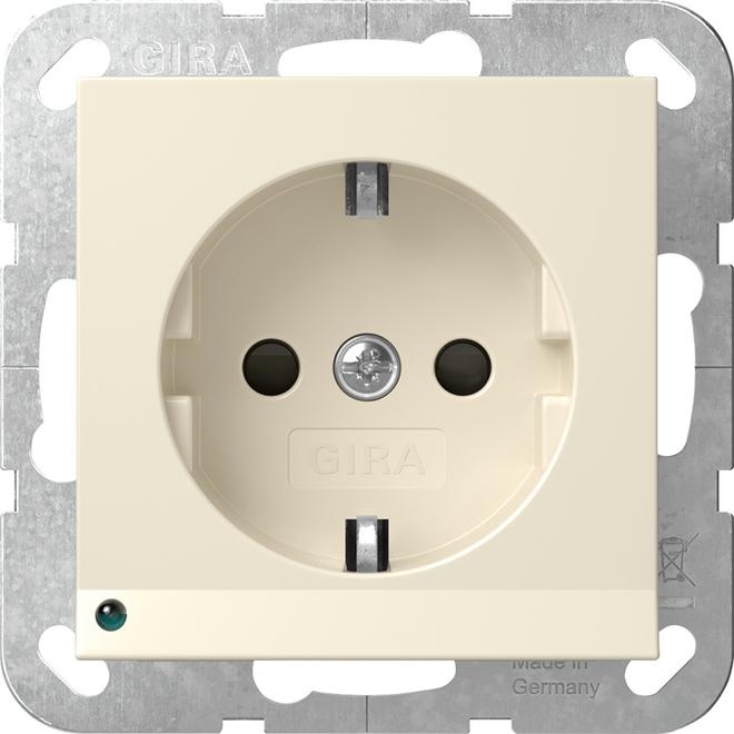 Gira, Steckdose, 417001 SCHUKO LED-Leuchte + SH Syst