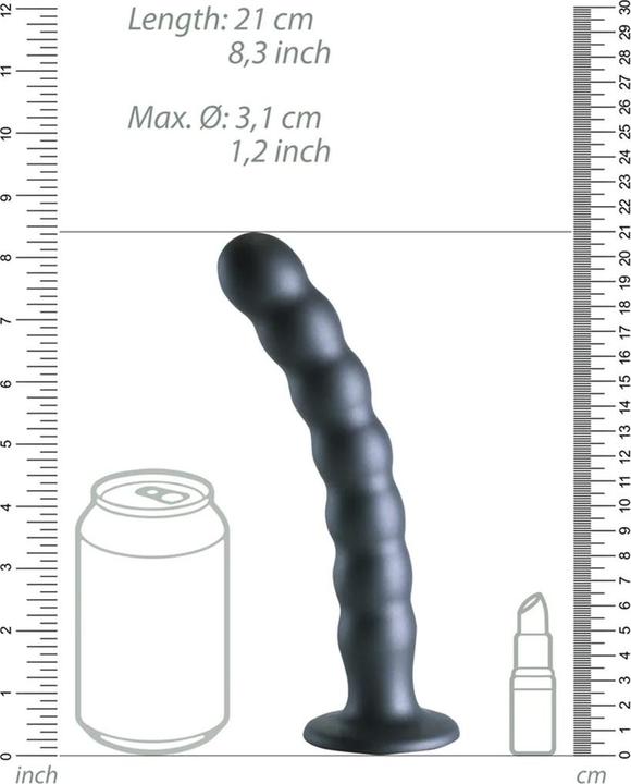 Produktbild Ouch! Beaded Silicone G-Spot Dildo - 8" / 20,5 cm