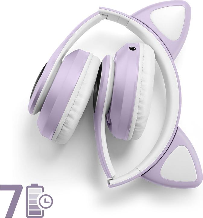 Produktbild Avizar Bluetooth Kinderkopfhörer Katzenohren