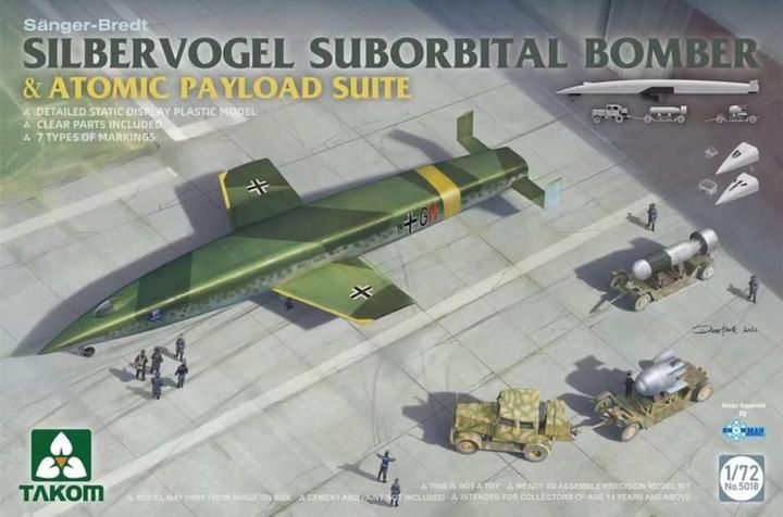 Actual product image Takom Silver Bird Suborbital Bomber & Atomic Payload Suite