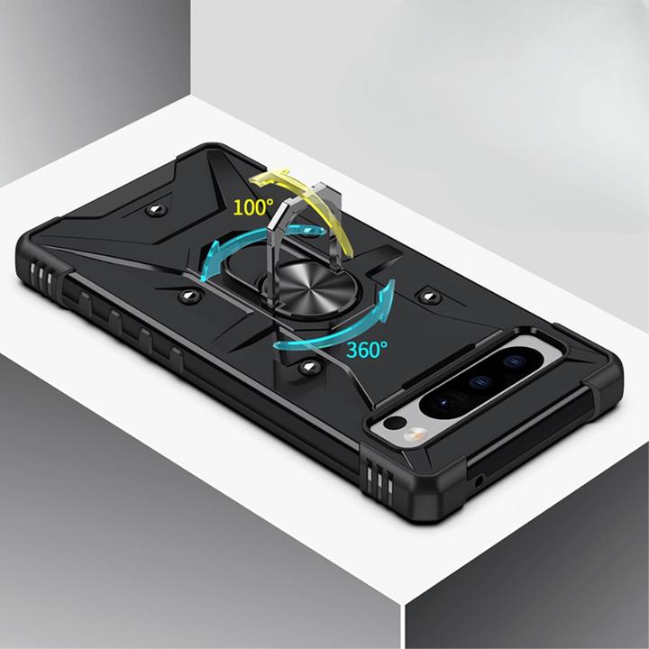 Produktbild Cover-Discount Google Pixel 8 - Armor Case mit Kickstand schwarz (Google Pixel 8)