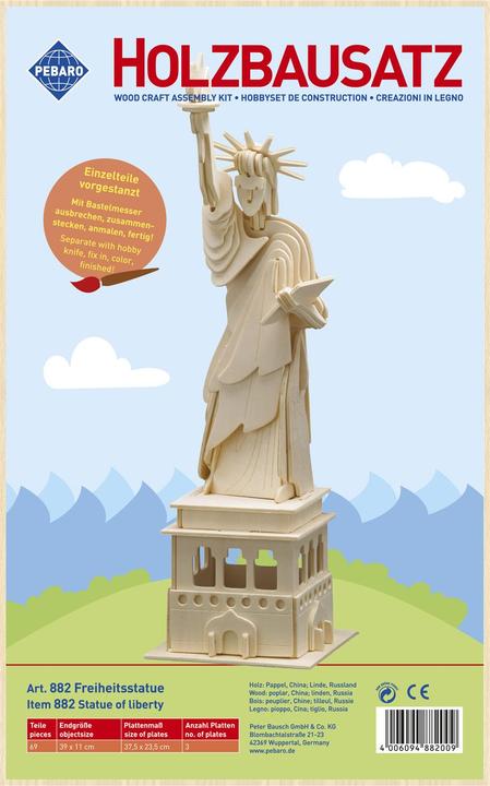Image du produit Pebaro Kit de construction en bois Statue de la Liberté