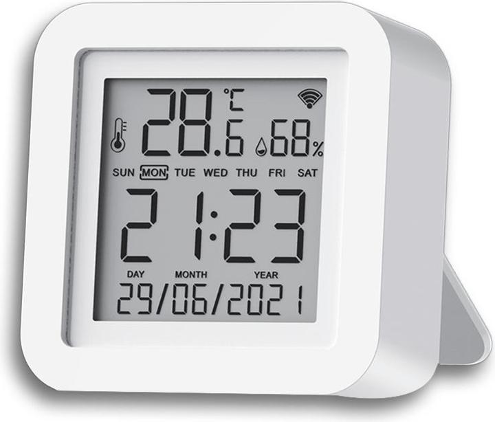 Produktbild Lasmex Temperatur- und Feuchtigkeitssensor, SMART Tuya/WIFI Wetterstation LTC