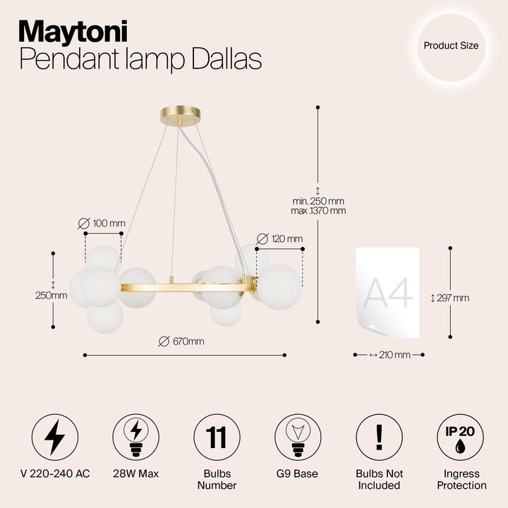 Produktbild Maytoni Dallas (G9)