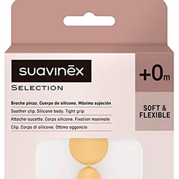 Actual product image Suavinex Silicone dummy chain mustard