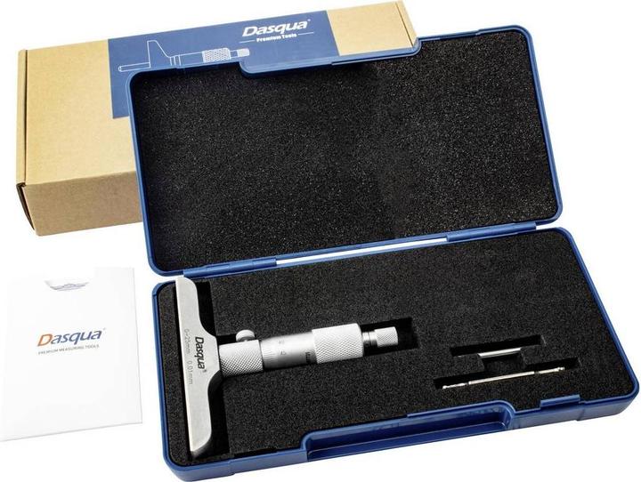 Immagine prodotto Dasqua Tiefenmikrometer mit austauschbarer Stange, 0–25 mm