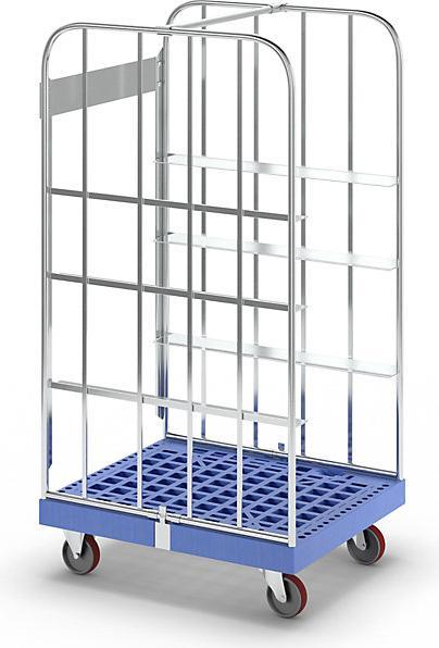 Immagine prodotto ESB Carrello portamateriale, con pianale in plastica con ruote, blu. (500 kg)