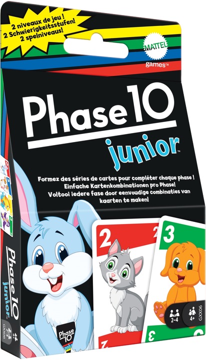 Actual product image Mattel Games Phase 10 Junior (Multilingual)