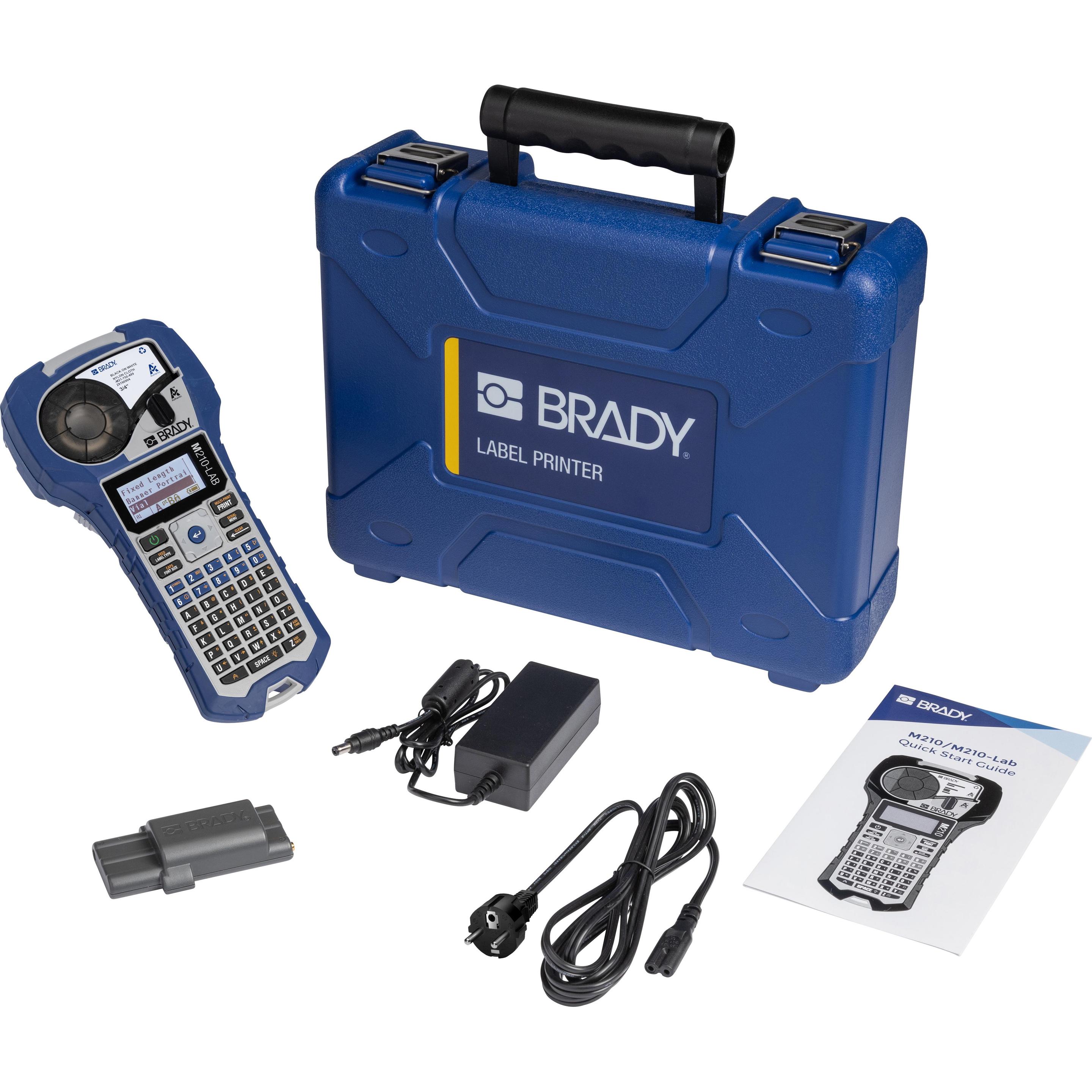 Brady M210-LAB-Kit UE, dispositivo mobile per l'etichettatura di laboratorio, stampa continua e di, Etichettatrice