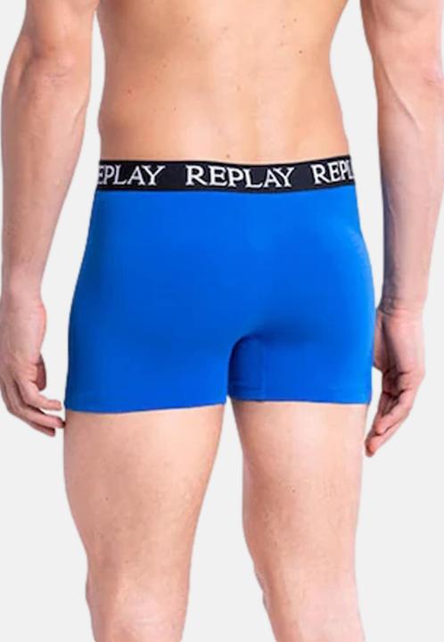 Immagine prodotto Replay Trunk BOXER Style 01/C Basic Cuff Logo im 2er Pack (XL, Confezione da 2)