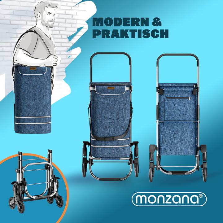 Image du produit Monzana Chariot à provisions 2en1