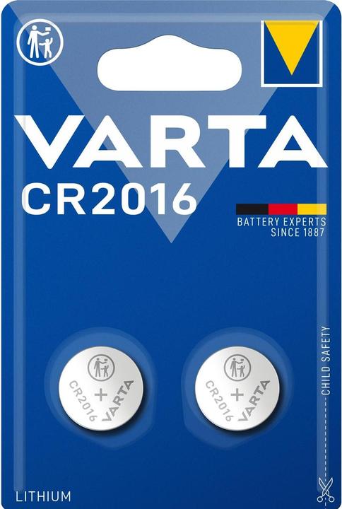 Actual product image Varta Electronics CR2016 (2 pcs., CR2016, 90 mAh)