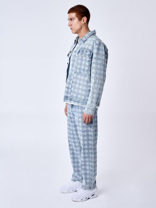 Produktbild Project X Paris Jeansjacke mit geometrischem Muster (M)