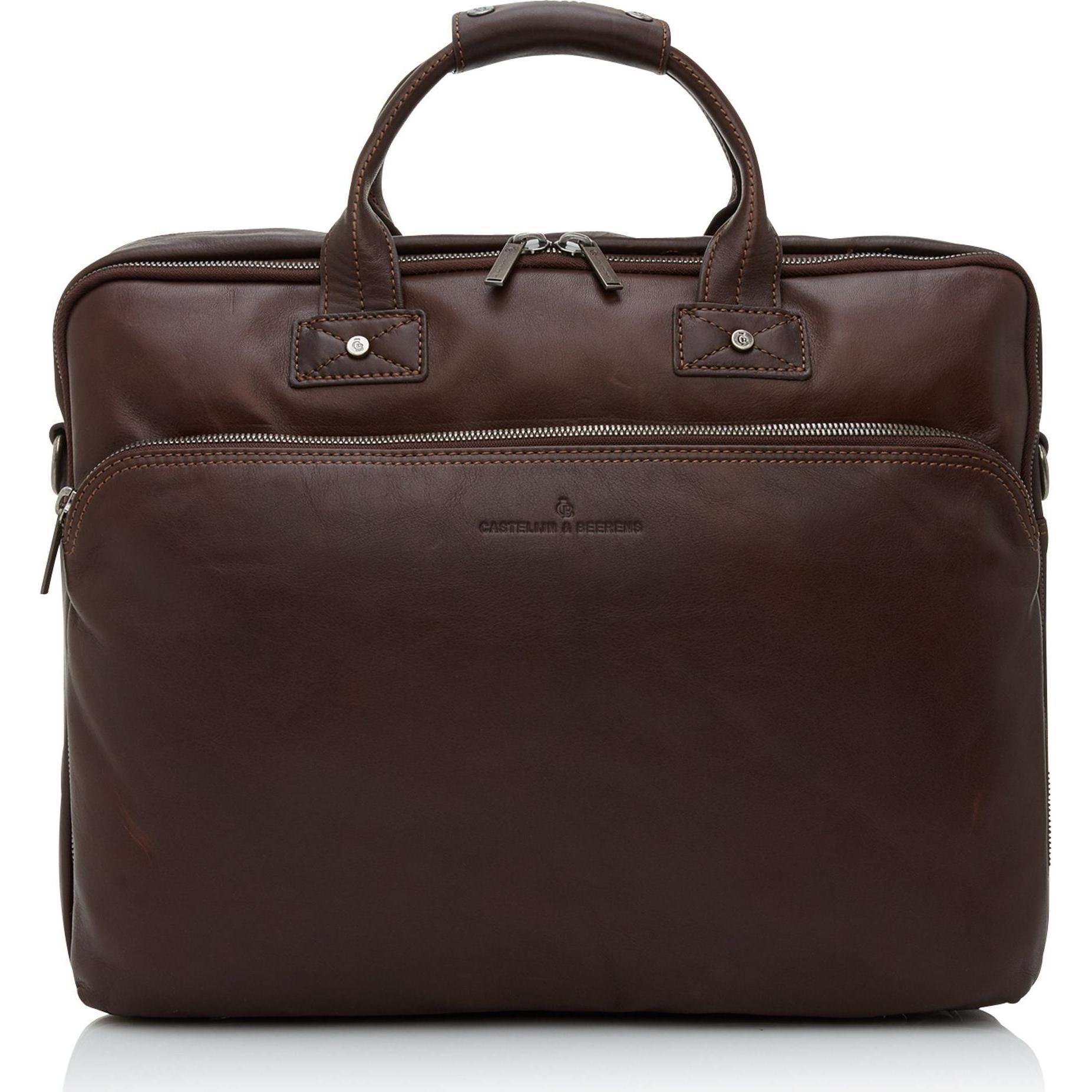 Castelijn & Beerens & Beerens Firenze Laptoptas 17 Mocca 9474 (17.30"), Notebooktasche, Braun