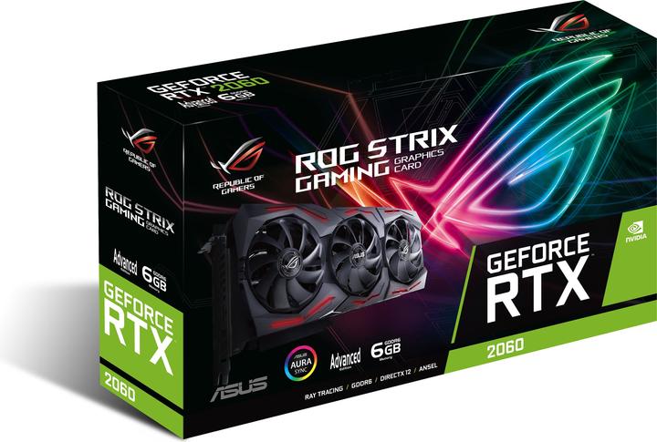 Produktbild ASUS GeForce RTX 2060 ROG Strix A6G Evo, 6144 MB GDDR6 (6 GB)
