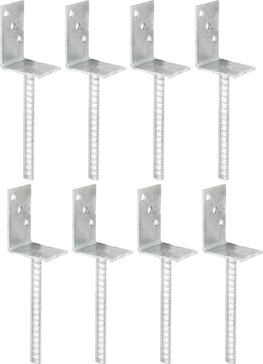 Actual product image Alberts L-post support,type366,fvz,zE,80 bundle set 8x214005