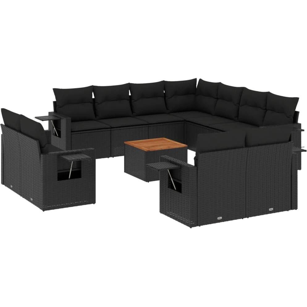 VidaXL, Gartenlounge, 10-tlg. Garten-Lounge-Set mit Kissen