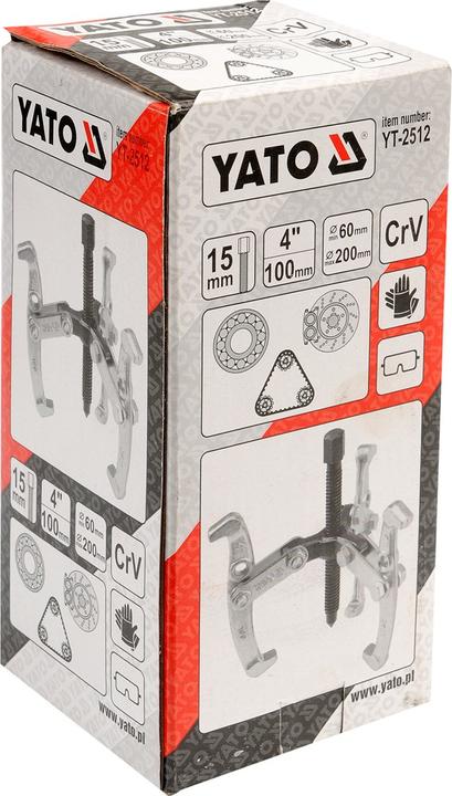 Actual product image Yato 3 ARMS JAW PULLER 100MM