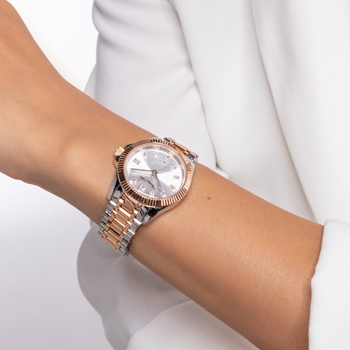 Produktbild Thomas Sabo Damenuhr Bicolor roségold silber (Analoguhr, 33 mm)