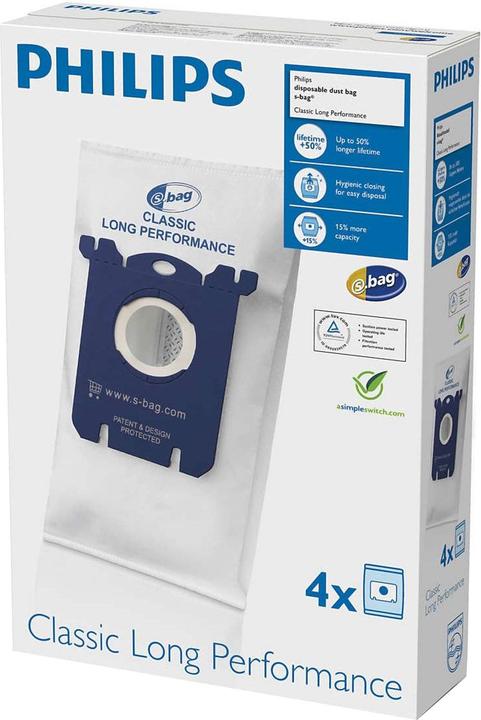 Produktbild Philips s-bag Classic Long Performance FC8021/03 (4 x)